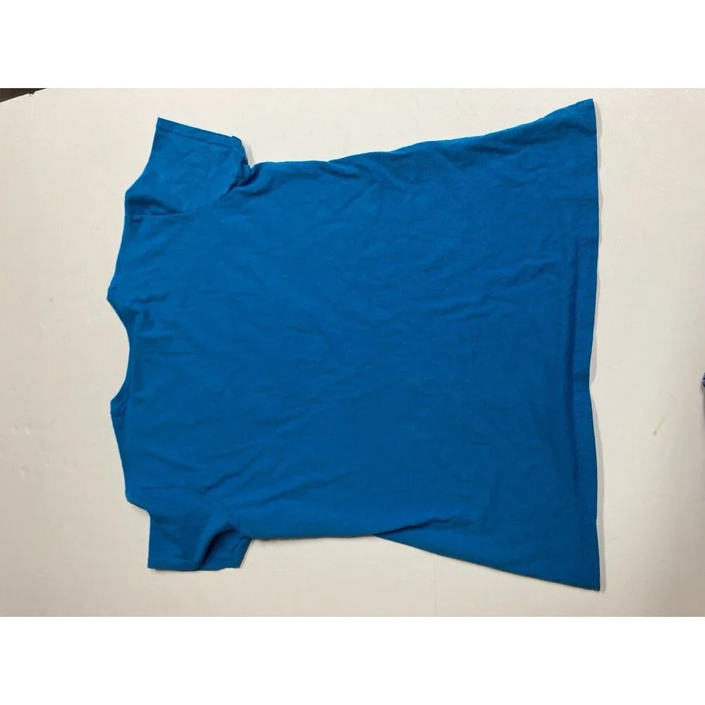 Carnival Celebration Key Grand Bahama Blue Palm Tree T-Shirt Size L Cotton